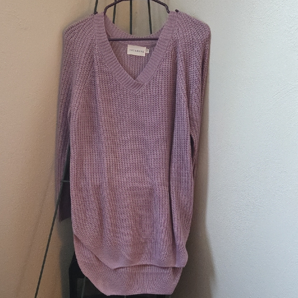 NWT DREAMERS Lavender V-Neck Sweater